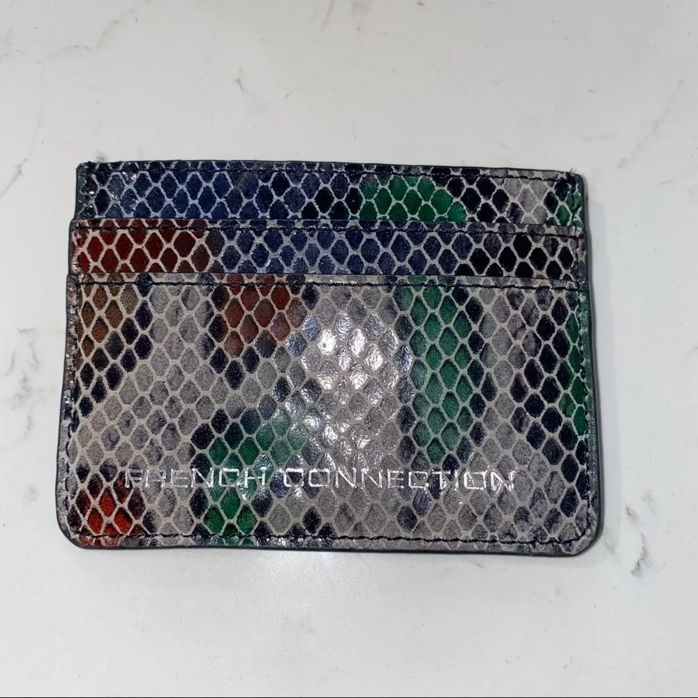 French Connection Leather Card Holder